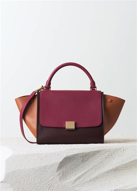 celine small trapeze dimensions|Small Trapeze bag in multicolour baby grained calfskin .